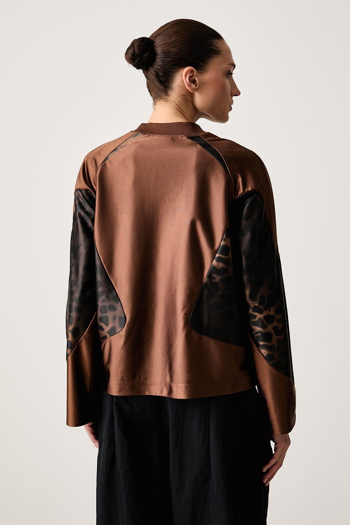 Odzież Jordan Longsleeve damski Brooklyn IQ4019.259 brązowy