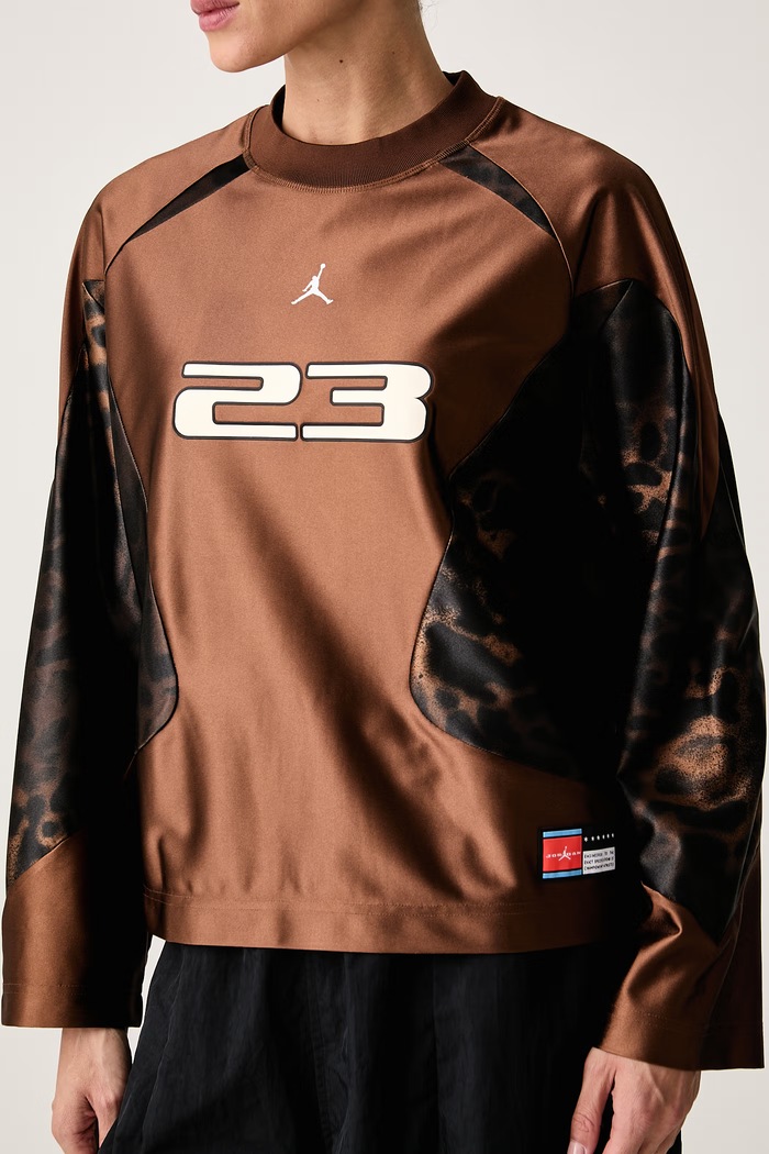 Longsleeve damski Brooklyn Jordan IQ4019.259 brązowy