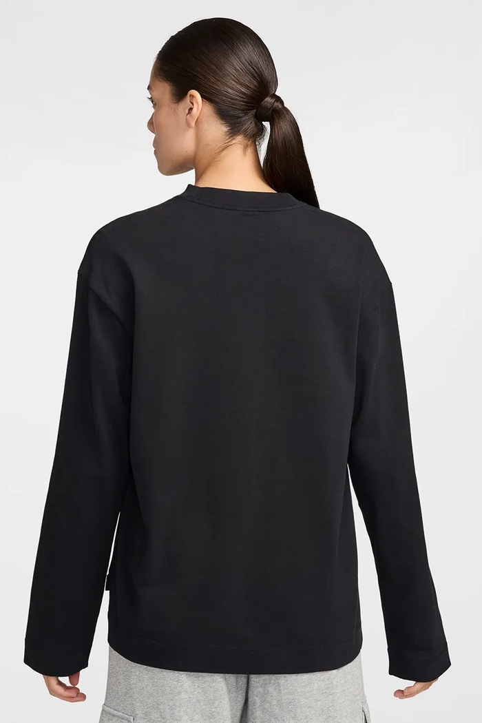 Nike Sportswear Longsleeve damski bawełniany Luxe IM6441.010 czarny AW26