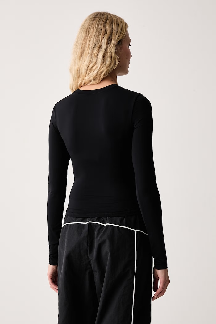 Odzież Le Privé Longsleeve damski SOFTSKIN LONGSLEEVE LP00859 czarny