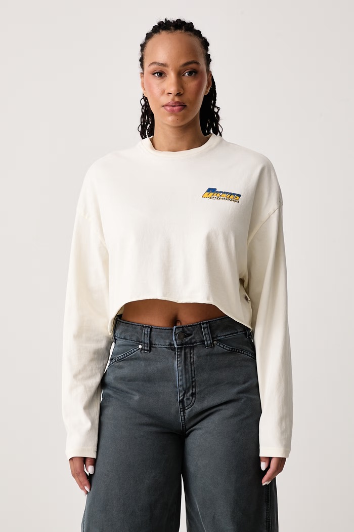 Odzież Dickies Longsleeve damski bawełniany DK0A8D89C481 beżowy