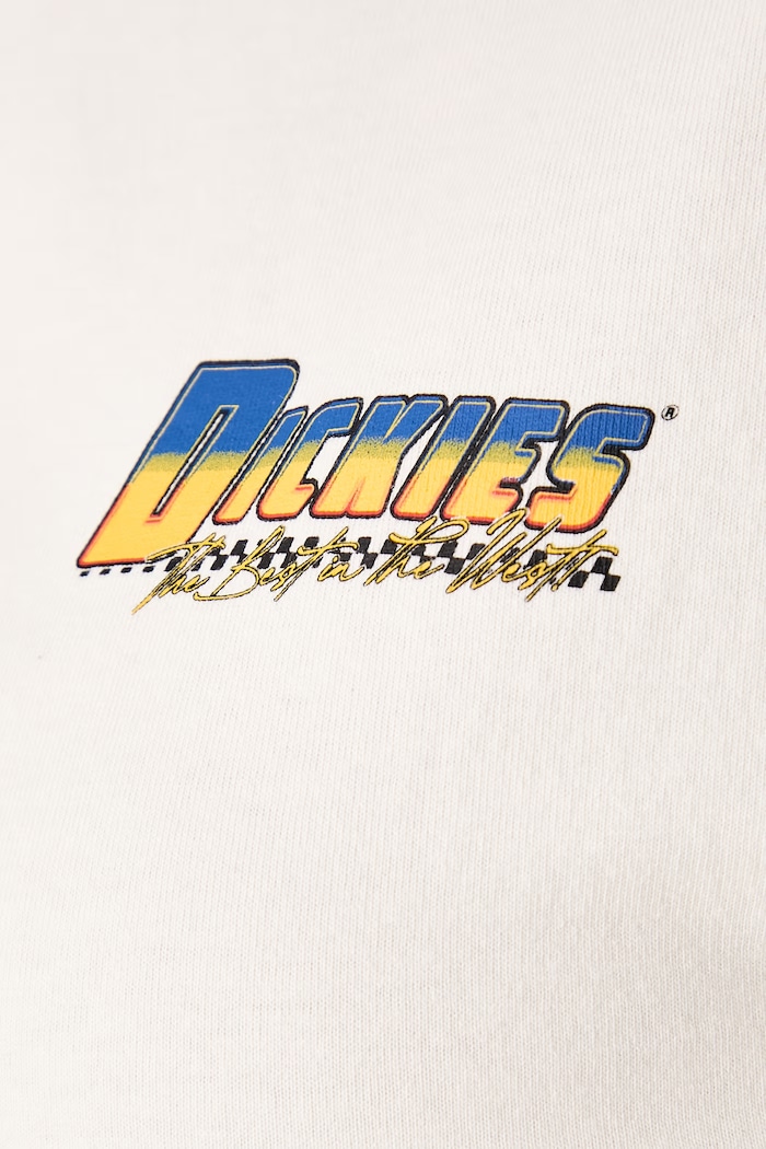 Longsleeve damski bawełniany Dickies beżowy DK0A8D89C481