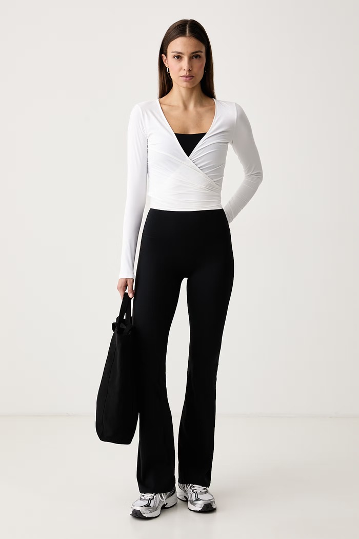 Le Privé Longsleeve damski SOFTSKIN BALLET TOP LP00752 biały AW26
