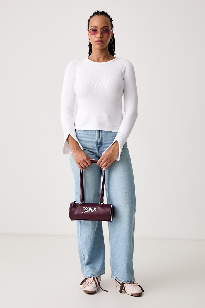 Guess Jeans Блуза с дълги ръкави дамска W6BP10.K5533 бял AW26