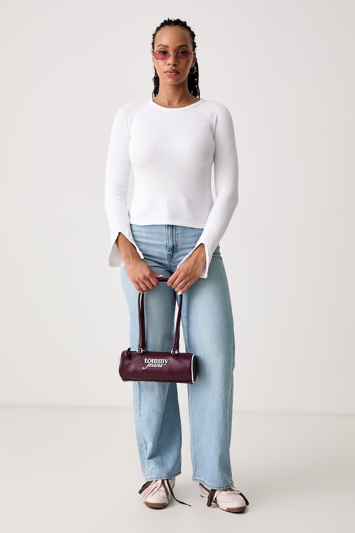 Guess Jeans Блуза с дълги ръкави дамска W6BP10.K5533 бял AW26