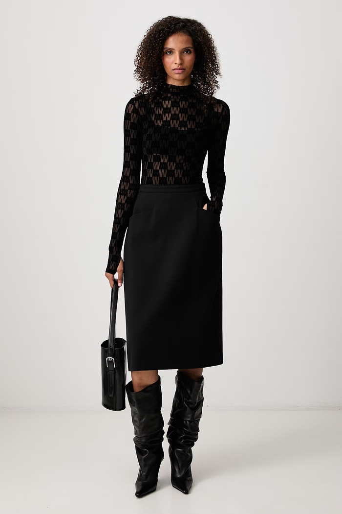 WRSTBHVR LENYA body dámske monogram W6526SB.LB čierna AW26