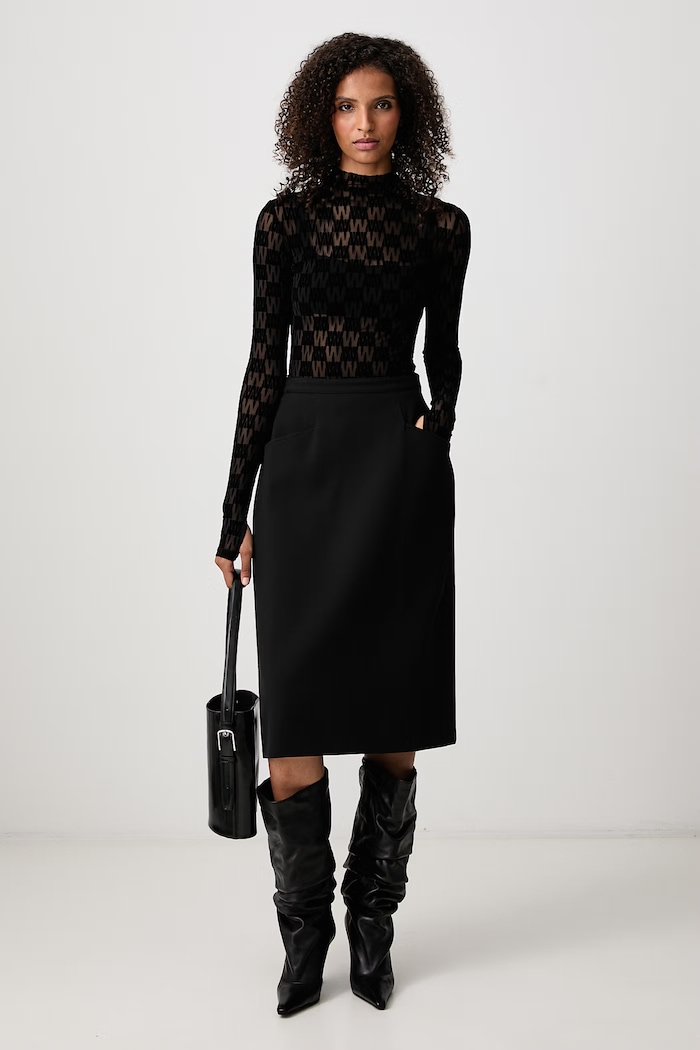 WRSTBHVR LENYA body dámske monogram W6526SB.LB čierna AW26