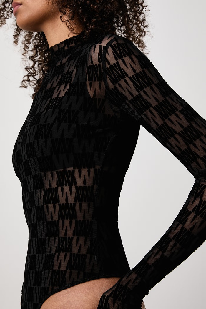 LENYA body dámske monogram WRSTBHVR čierna W6526SB.LB