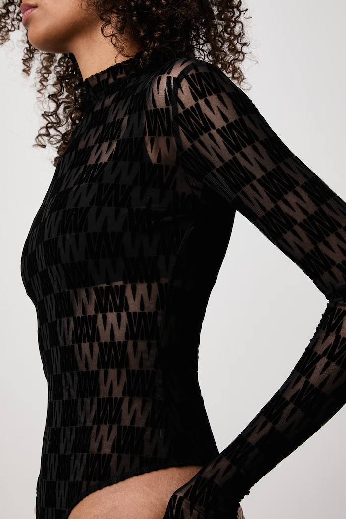 LENYA body dámske monogram WRSTBHVR čierna W6526SB.LB