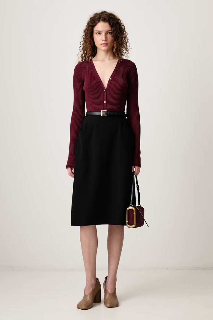 MUGLER Kombinezon bawełniany damski 26F2BO02901147 bordowy AW26