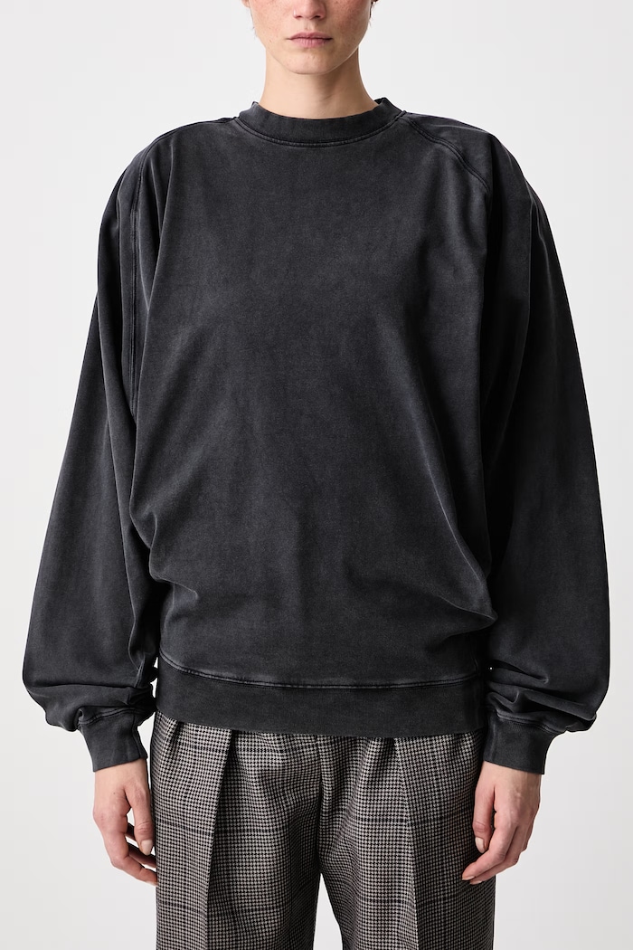 Longsleeve pentru femei din bumbac MUGLER negru 26F3TS01306032