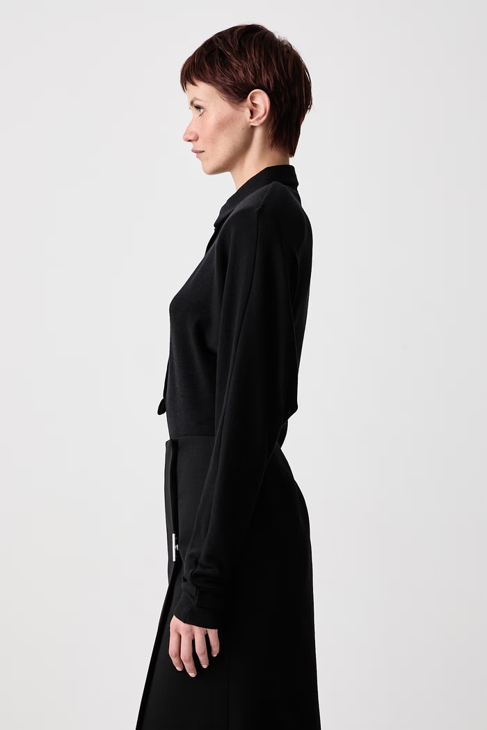 Bluză pentru femei cu lână MUGLER 26F3BO03231038 negru