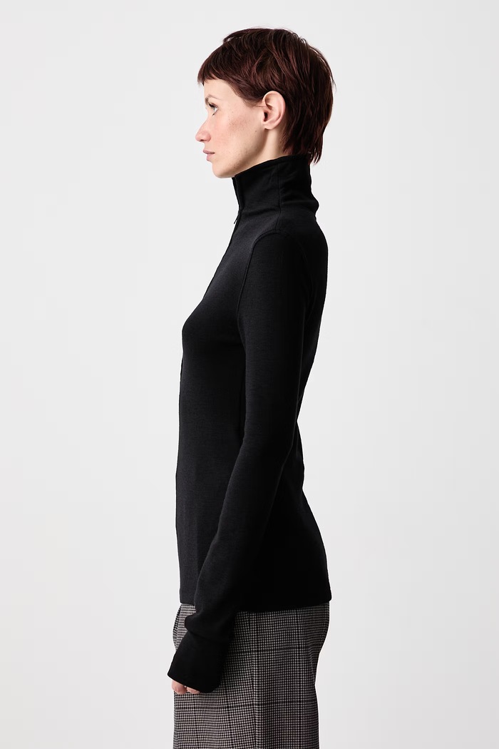 Longsleeve Women's with wool MUGLER 26F1TO09001038 black