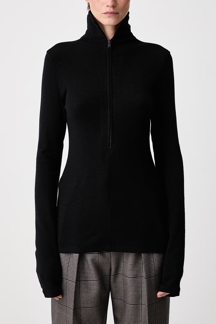 Longsleeve Women's with wool MUGLER black 26F1TO09001038