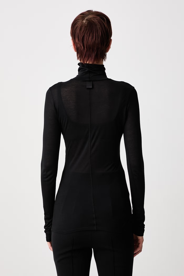 Clothing MUGLER Longsleeve Women's with silk blend COM3TO08436031 black