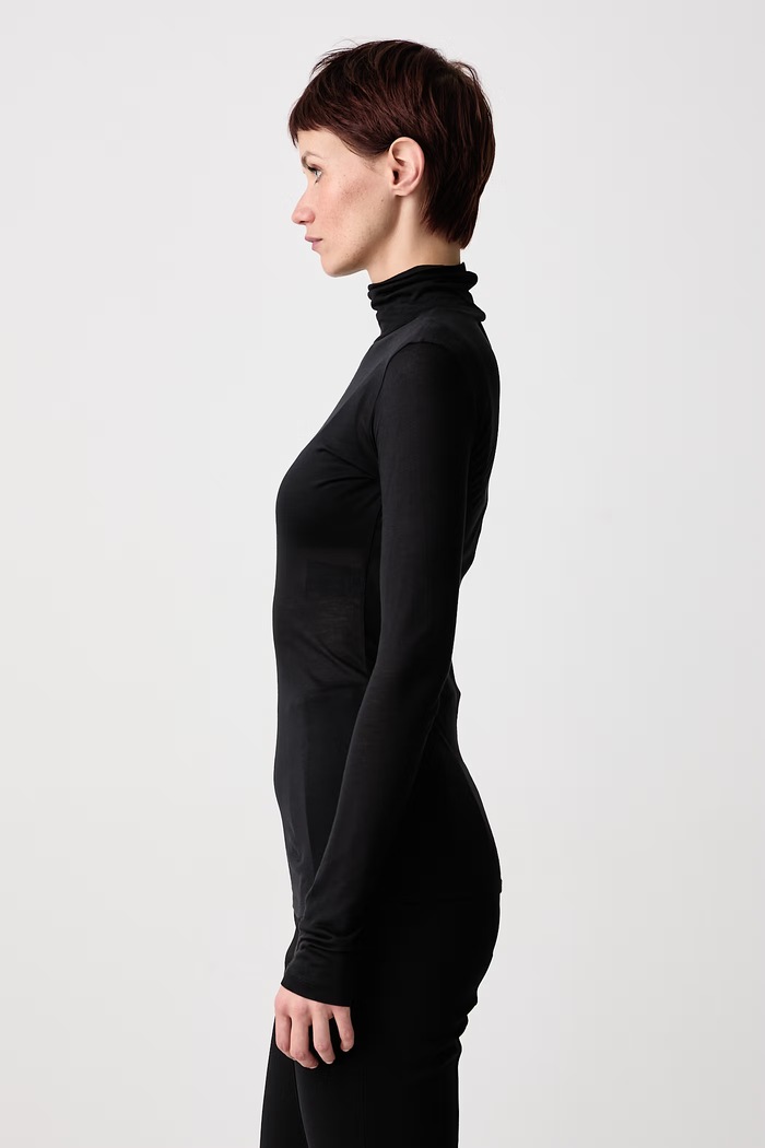 Longsleeve Women's with silk blend MUGLER COM3TO08436031 black