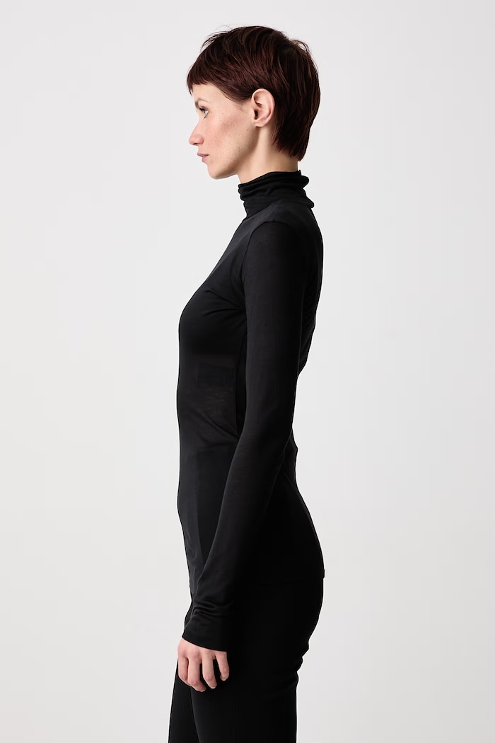 Longsleeve Women's with silk blend MUGLER COM3TO08436031 black