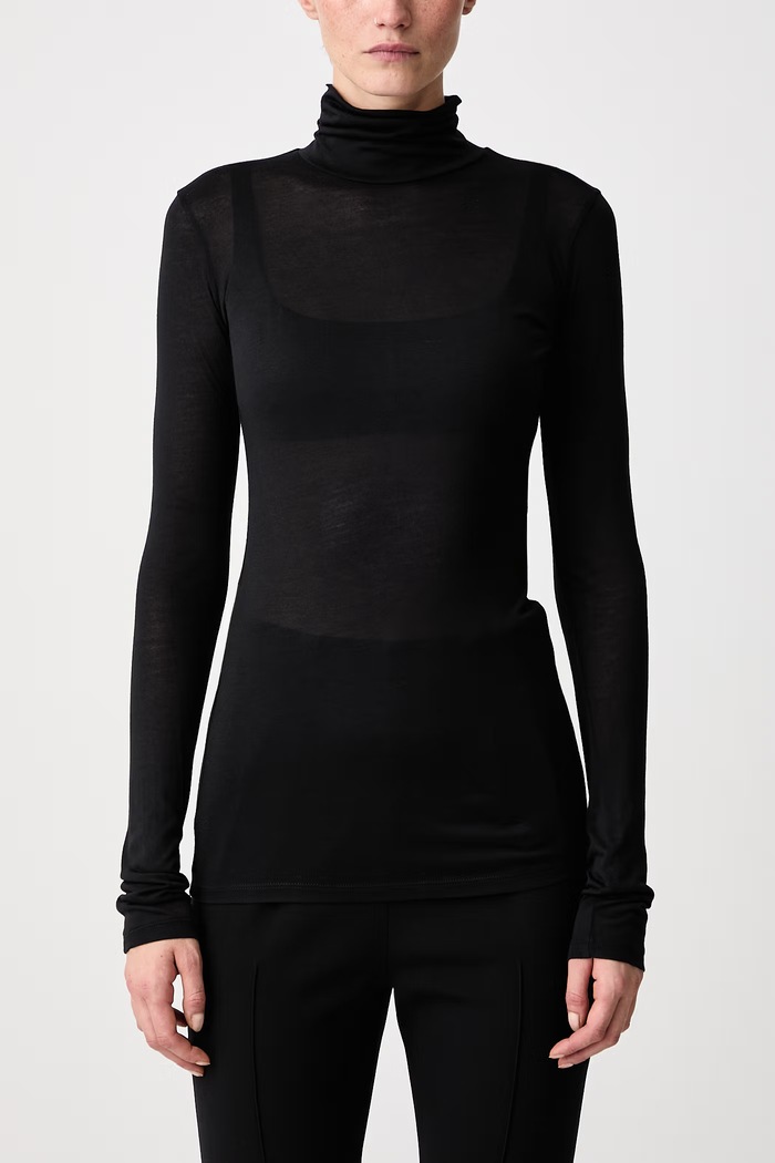 Longsleeve Women's with silk blend MUGLER black COM3TO08436031