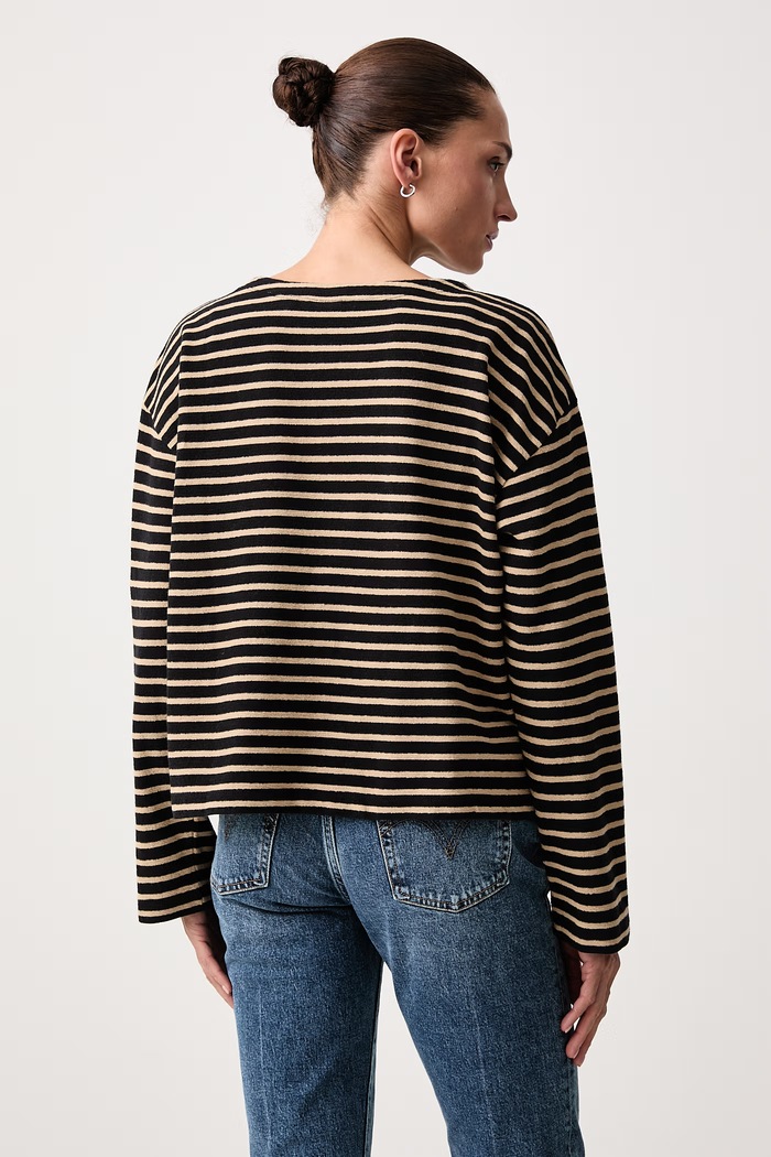 Дрехи Levi's Блуза с дълги ръкави дамска от памук ESME RELAXED LS 0088G черен
