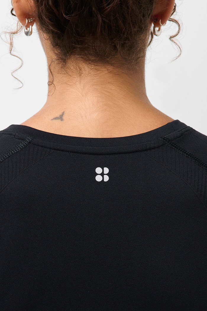 Longsleeve treningowy damski Athlete Sweaty Betty czarny SB10117