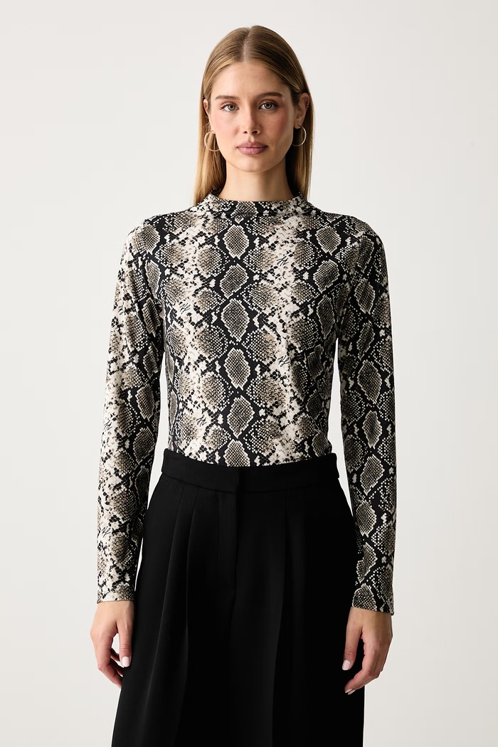 Karl Lagerfeld Блуза с дълги ръкави дамска бежов B4W17043