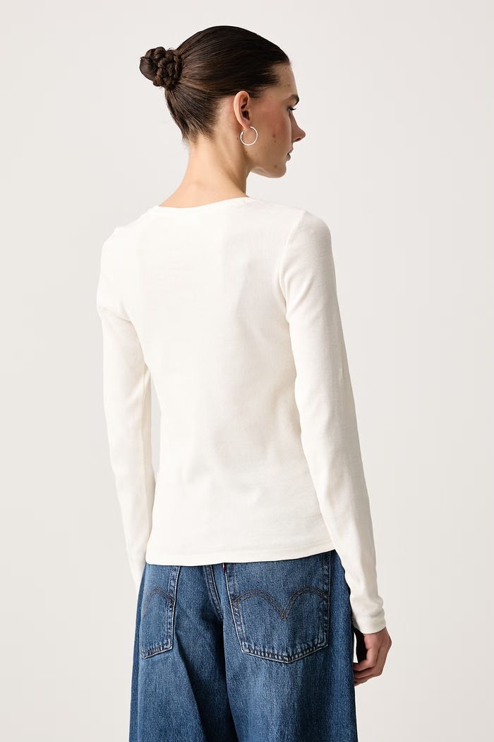 Odzież Marc O'Polo Longsleeve damski bawełniany z elastanem 5000007890 beżowy