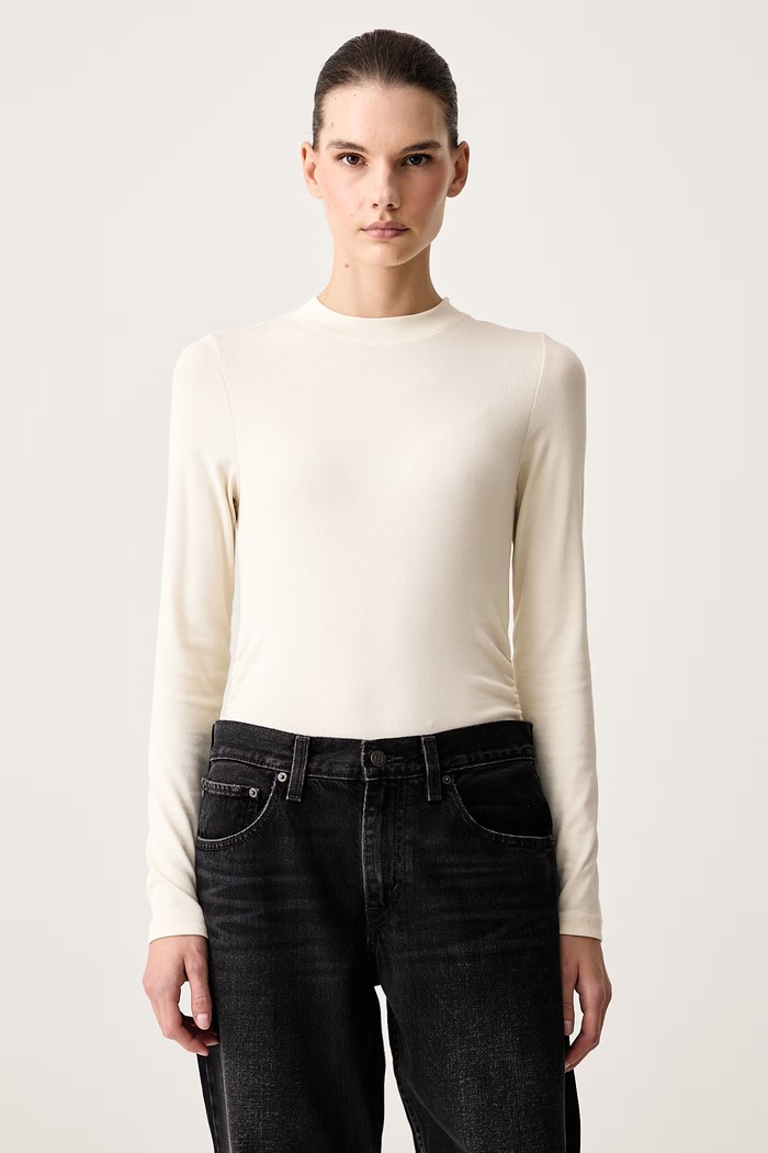 Marc O'Polo Longsleeve damski beżowy 5000015642