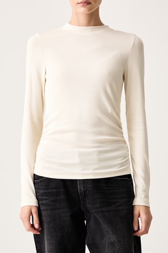 Longsleeve damski Marc O'Polo 5000015642 beżowy