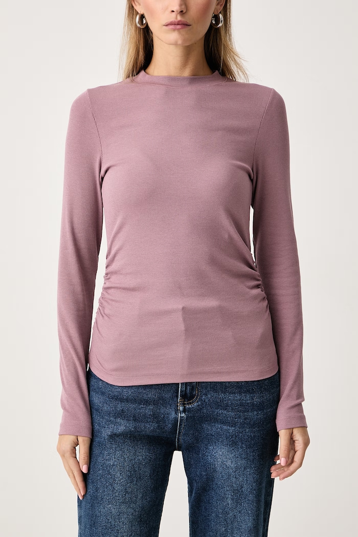 Longsleeve damski Marc O'Polo 5000015642 różowy