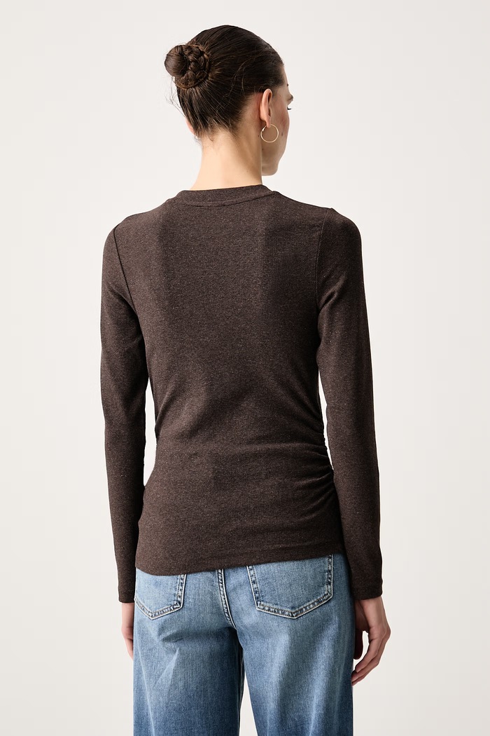 Odzież Marc O'Polo Longsleeve damski 5000015642 brązowy