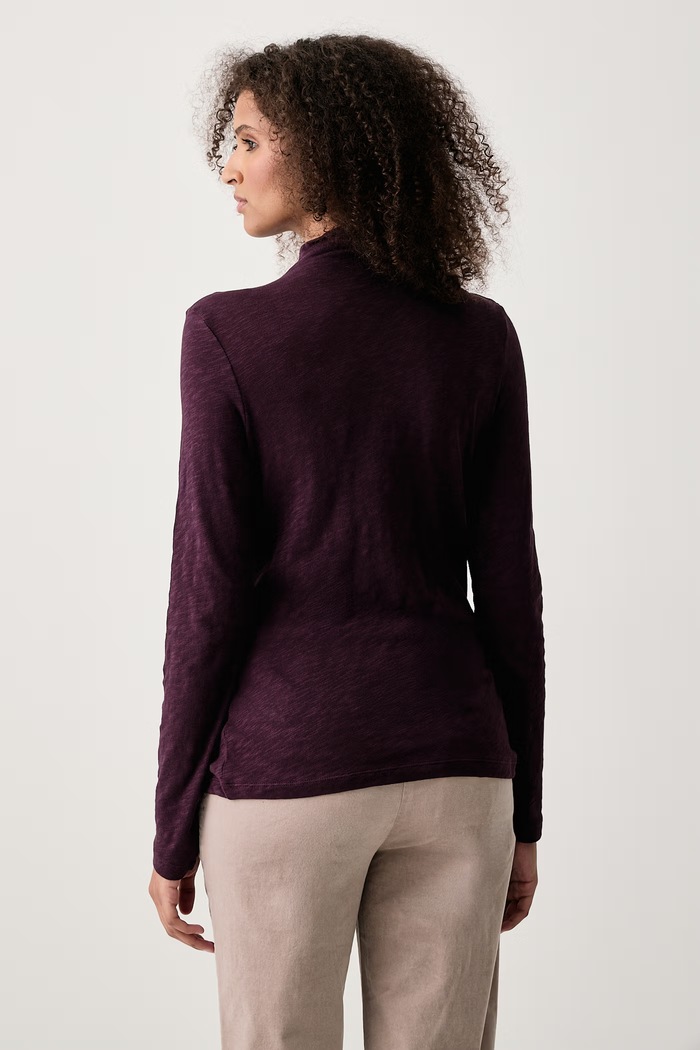 Odzież Marc O'Polo Longsleeve damski bawełniany 5000015639 fioletowy