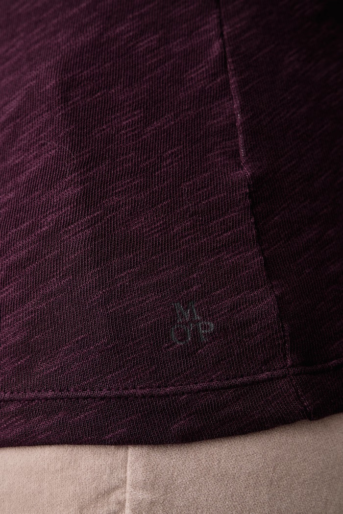 Longsleeve damski bawełniany Marc O'Polo fioletowy 5000015639