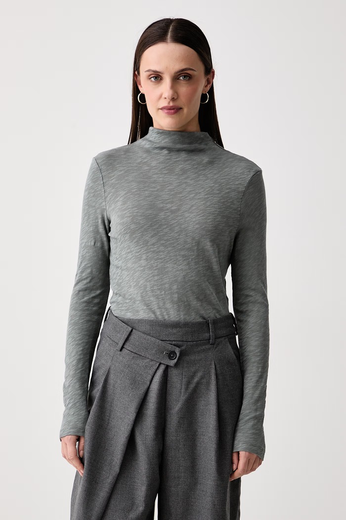 Marc O'Polo Longsleeve damski bawełniany turkusowy 5000015639