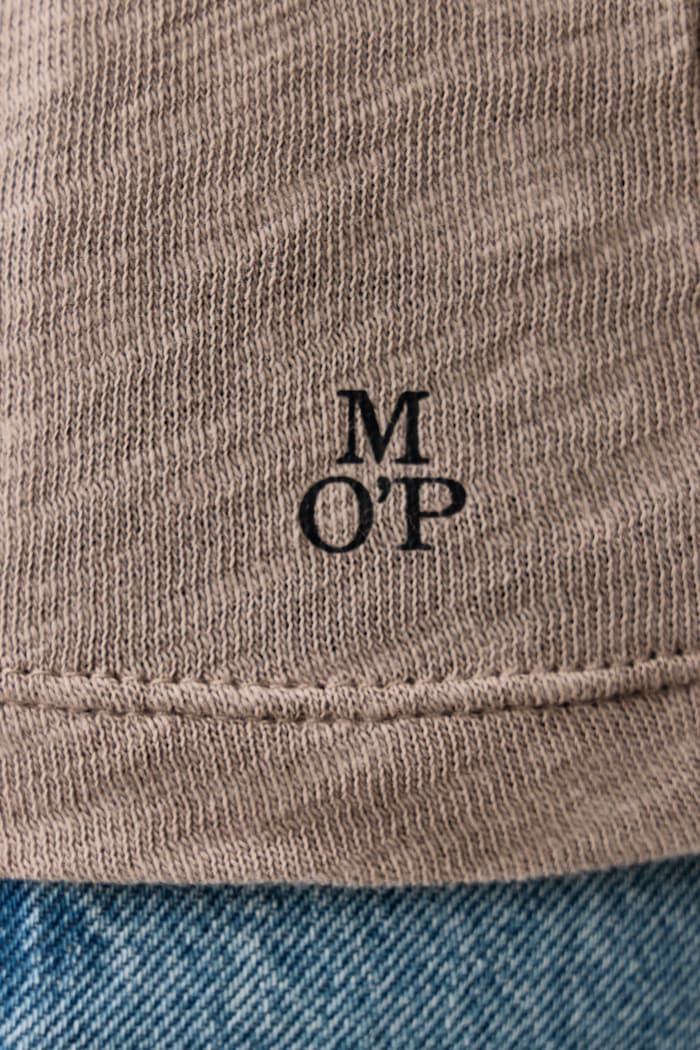 Longsleeve damski bawełniany Marc O'Polo beżowy 5000015639