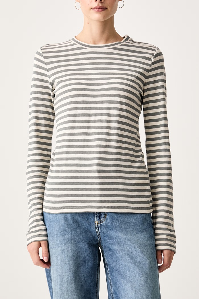 Longsleeve damski bawełniany Marc O'Polo 5000014798 zielony