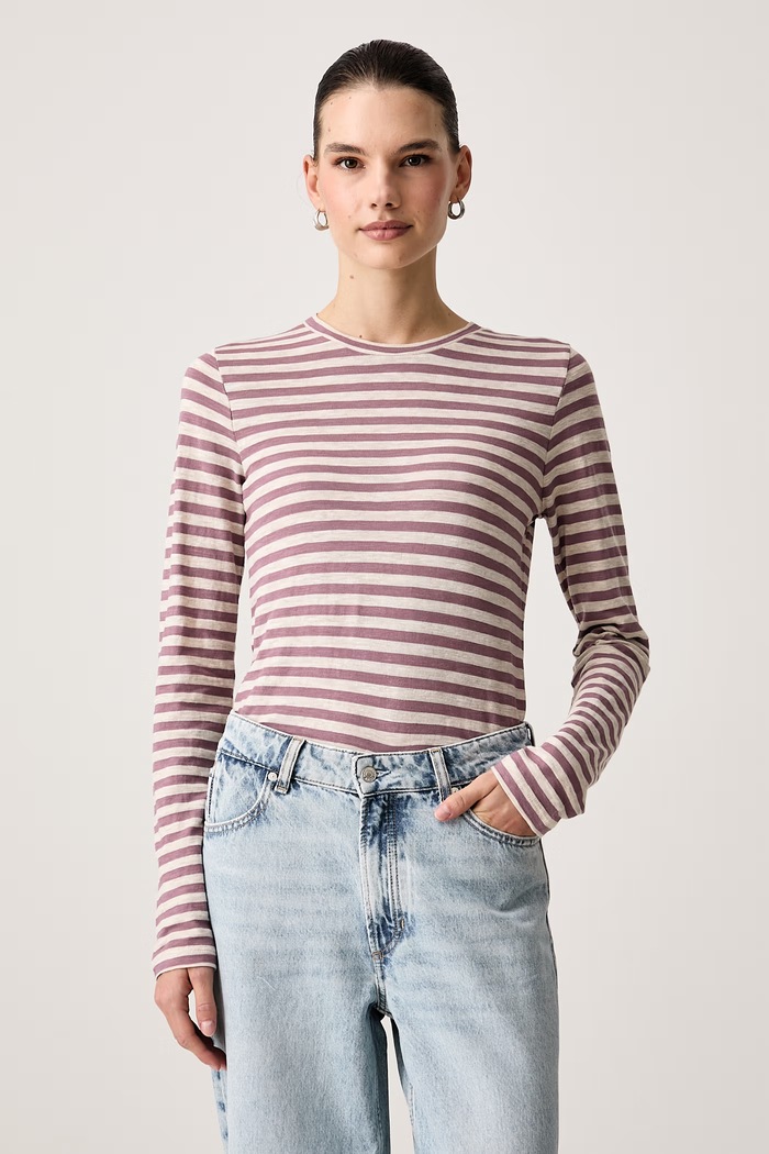 Marc O'Polo Longsleeve damski bawełniany beżowy 5000014798