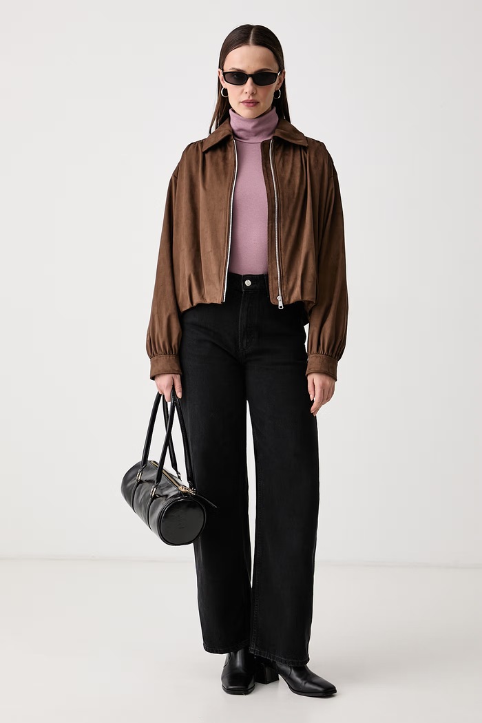 Marc O'Polo Longsleeve damski 5000010388 różowy AW26