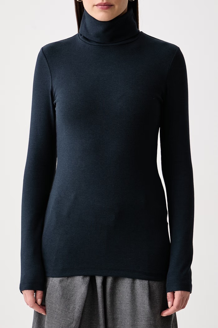 Longsleeve damski Marc O'Polo 5000010388 granatowy