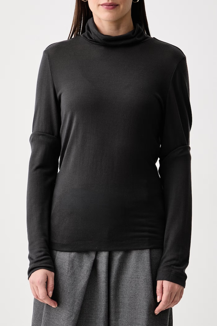 Longsleeve damski z lyocellu Marc O'Polo 5000010384 szary