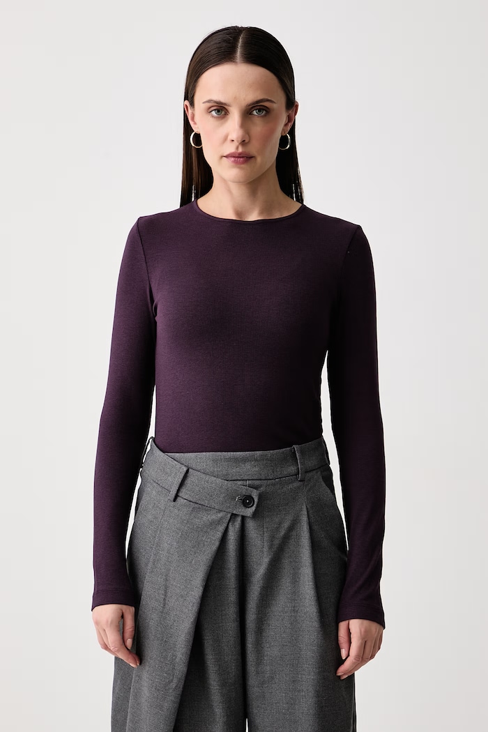 Marc O'Polo Longsleeve damski fioletowy 5000010382