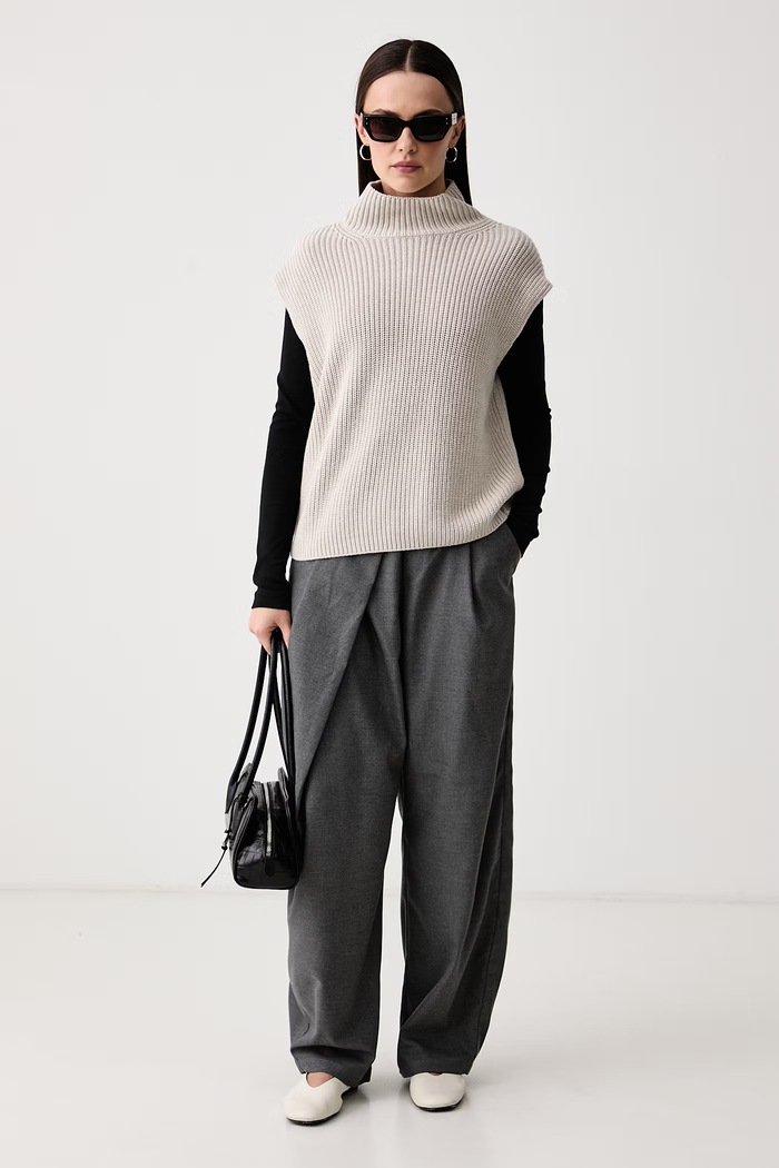 Marc O'Polo Longsleeve damski 5000010382 czarny AW26