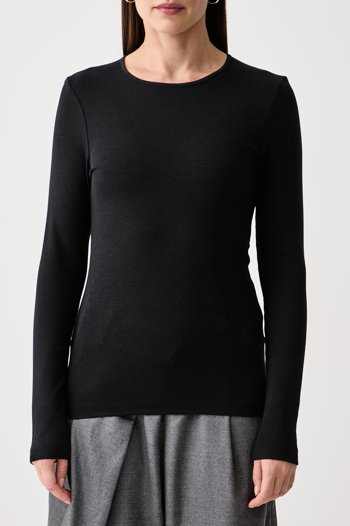 Longsleeve damski Marc O'Polo 5000010382 czarny