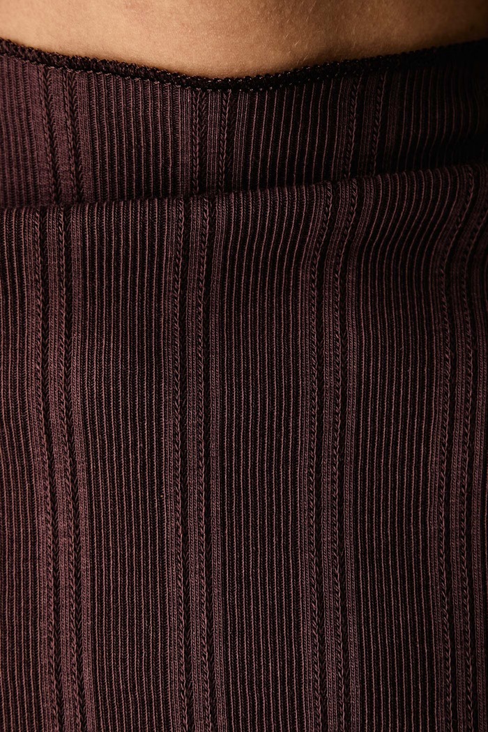Longsleeve damski bawełniany z elastanem Marc O'Polo brązowy 5000012302