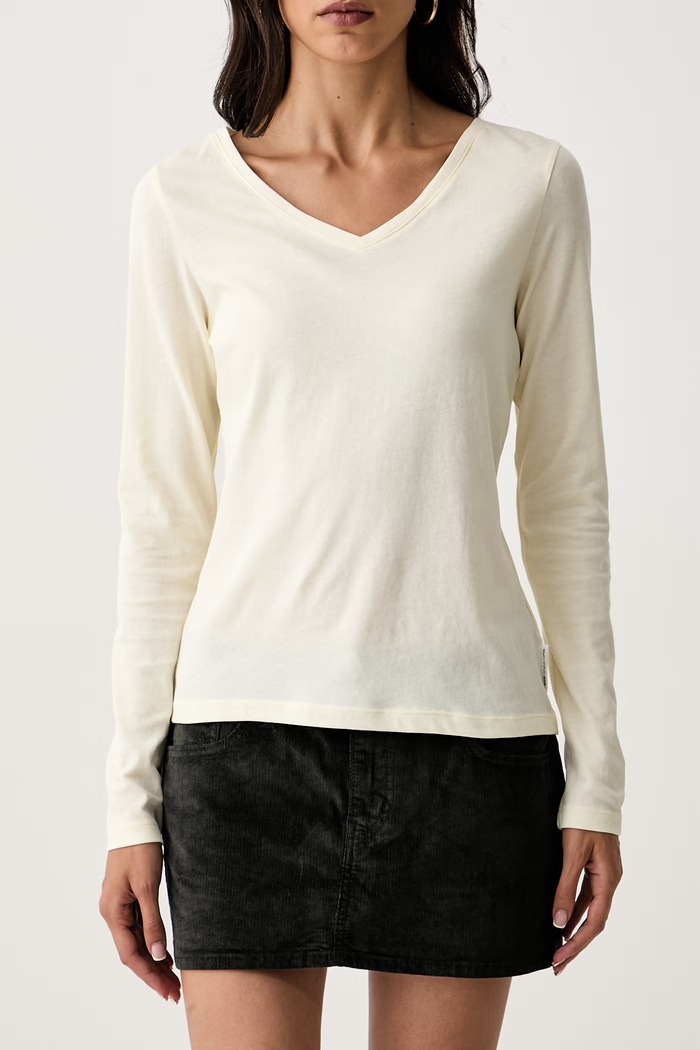 Marc O'Polo longsleeve damski bawełniany żółty 5000012168