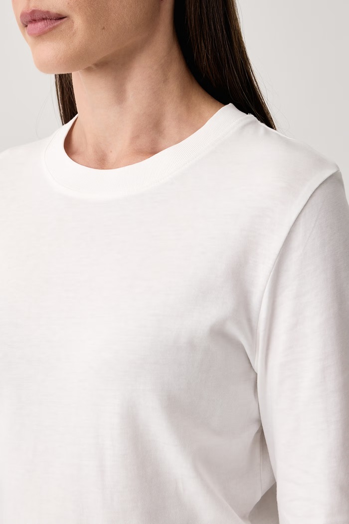 Longsleeve damski bawełniany Marc O'Polo beżowy 5000012104