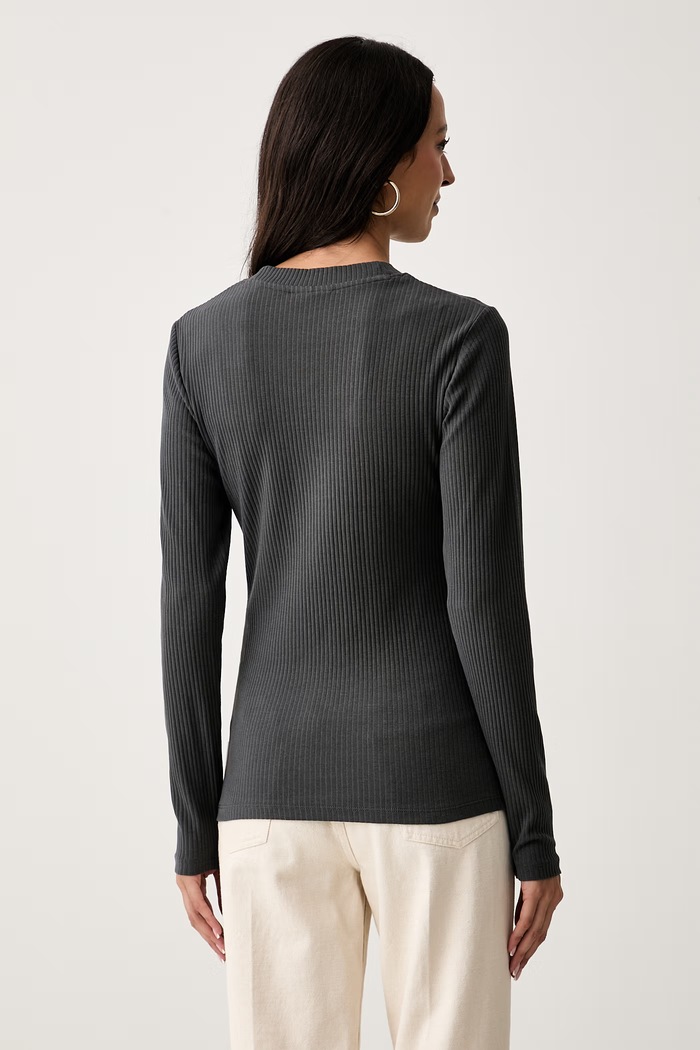Odzież Marc O'Polo longsleeve damski bawełniany z elastanem 5000007907 szary