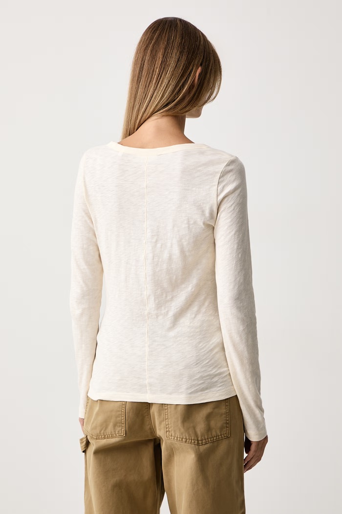 Odzież Marc O'Polo Longsleeve damski bawełniany 5000007060 beżowy