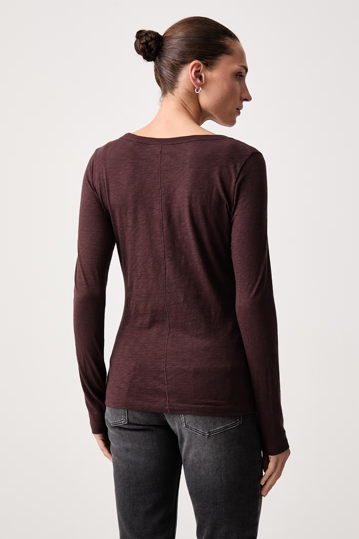 Odzież Marc O'Polo Longsleeve damski bawełniany 5000007060 brązowy