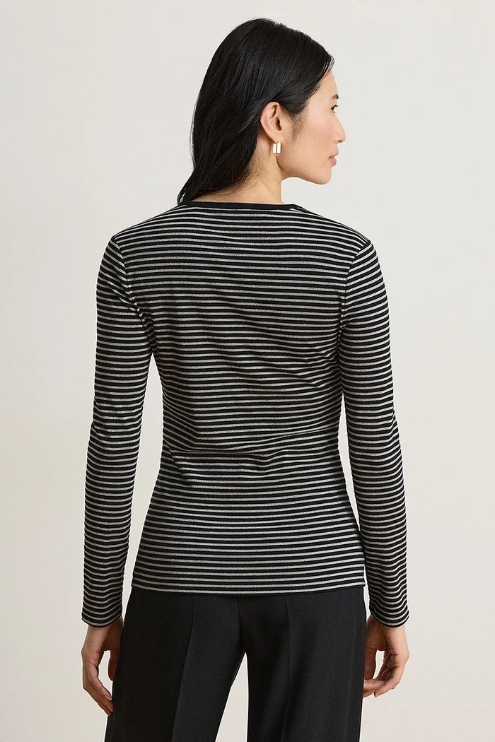 Lauren Ralph Lauren Longsleeve damski z bawełną 200B27398 czarny AW26