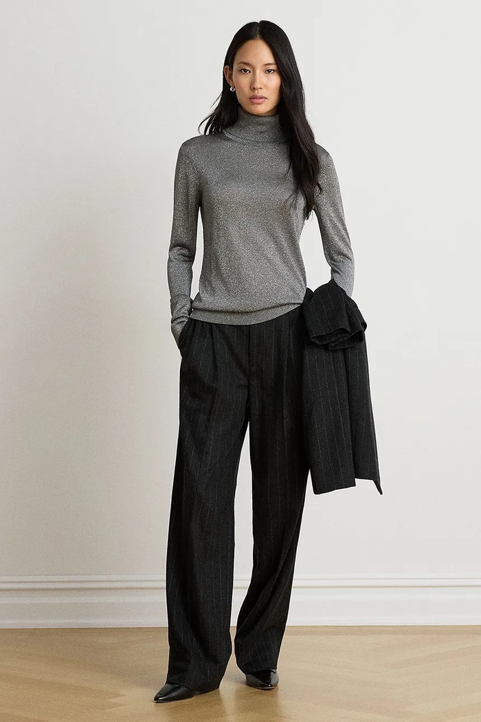 Ruházat Lauren Ralph Lauren Hosszúujjú női viszkóz 200B33888 szürke